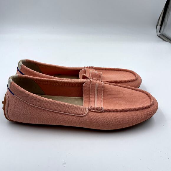 Rothy's The Driver Loafers Salmon Pink Knit Slip-On Driving Shoes - Size 11.5 - Picture 7 of 10